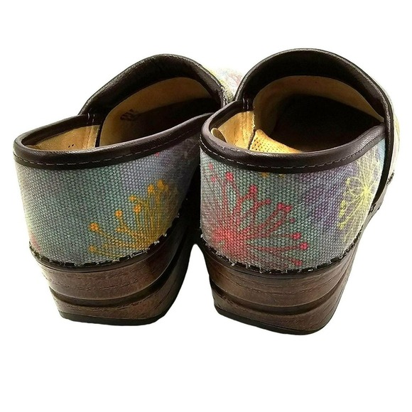 Dansko Pastel Clogs Womens 7 Vegan Mules Professional Nursing Shoes Slip On 37 - Picture 3 of 16